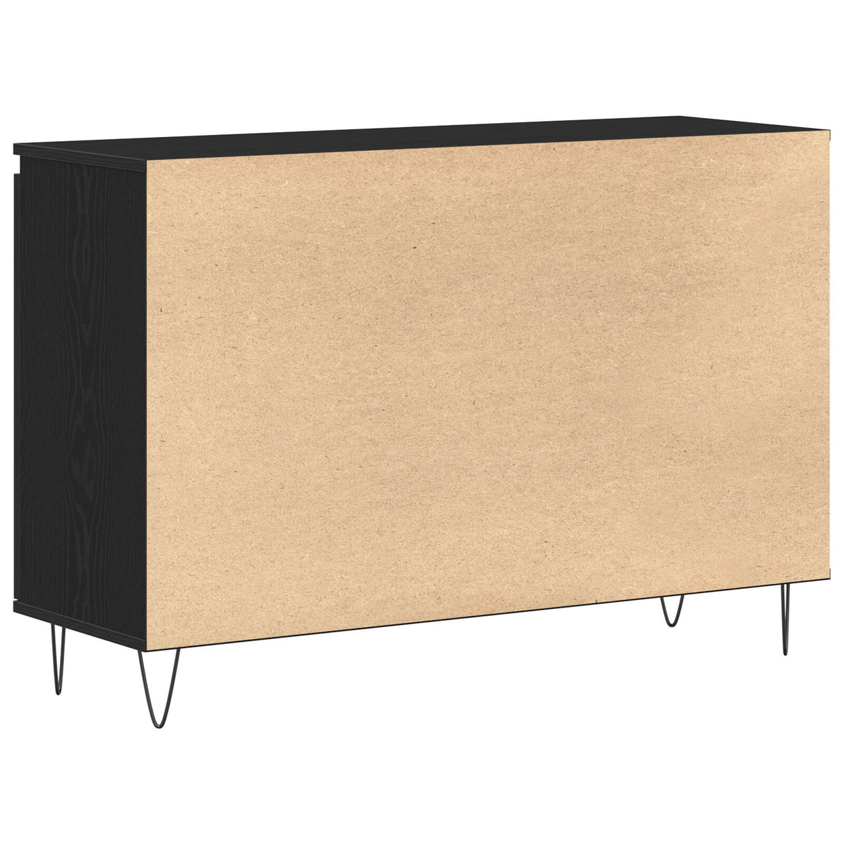 Sideboard Black Oak 101,5X35X70 Cm Engineered Wood