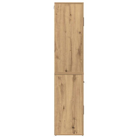 Highboard Artisan Oak 80X33X150 Cm Engineered Wood