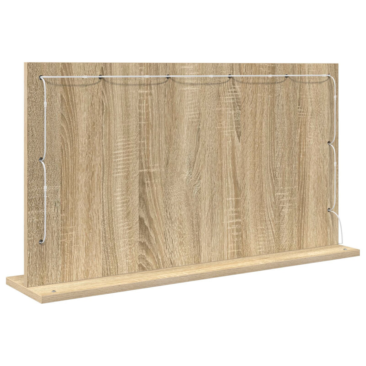 Vanity Mirror Sonoma Oak Engineered Wood, Glass 80 X 45 X 18 Cm