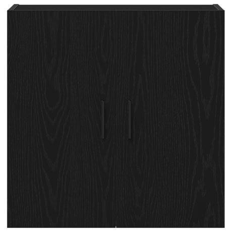 Wall Cabinet Black Oak 60X31X60 Cm Engineered Wood