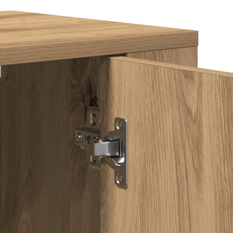 Highboard Artisan Oak 80X33X150 Cm Engineered Wood