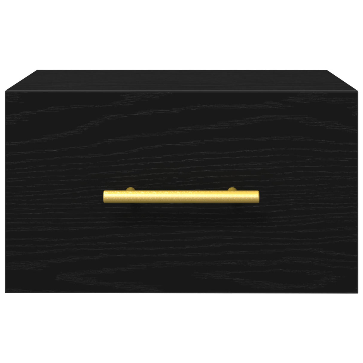 Bedside Cabinet Wall-Mounted Black Oak 35X35X20 Cm