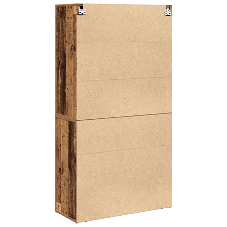 Highboard Old Wood 80X33X150 Cm Engineered Wood
