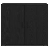 Highboard Black Oak 80X33X150 Cm Engineered Wood