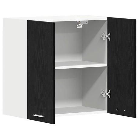 Black Oak Hanging Cabinet 60X31X60 Cm Made Of Engineered Wood