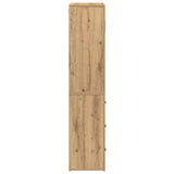 Highboard Artisan Oak 80X33X150 Cm Engineered Wood
