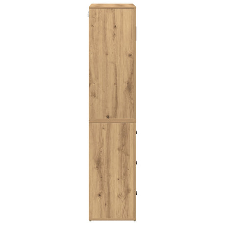 Highboard Artisan Oak 80X33X150 Cm Engineered Wood