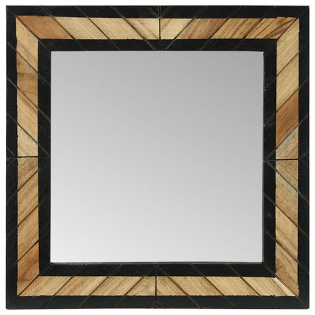 Mirrors 2 Pcs Solid Wood Acacia