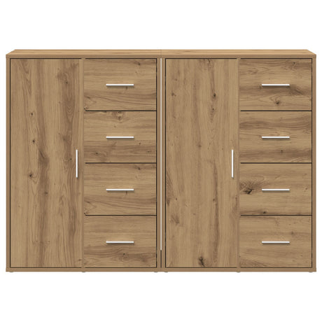 Sideboards 2 Pcs Artisan Oak 60X31X84 Cm Engineered Wood