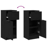 Black Oak Sideboard 30X30X70 Cm Mdf