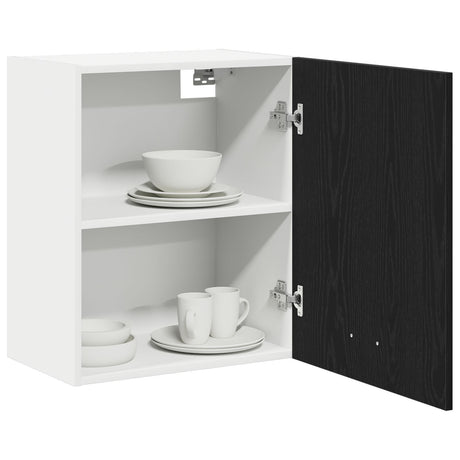 Black Oak Hanging Cabinet 50X31X60 Cm Made From Engineered Wood