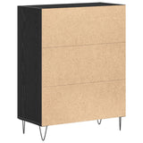 Sideboard Black Oak 69,5X34X90 Cm Engineered Wood