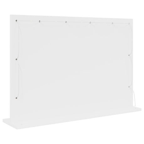 Vanity Mirror With Led Lights White 80X55X18 Cm