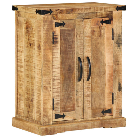 Sideboard 55X35X70 Cm Solid Wood Rough Mango