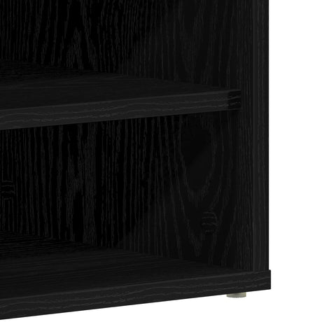 Shoe Cabinet In Black Oak - 32X35X70 Cm, Made Of Engineered Wood