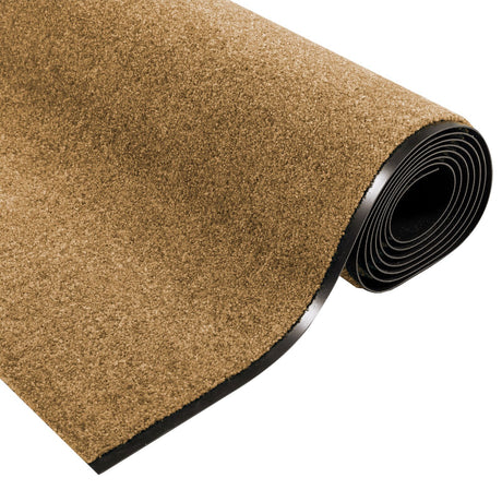Washable Doormat In Cream, 120X350 Cm