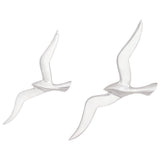 Wall Mounted Seagull 2 Pack Silver Aluminum