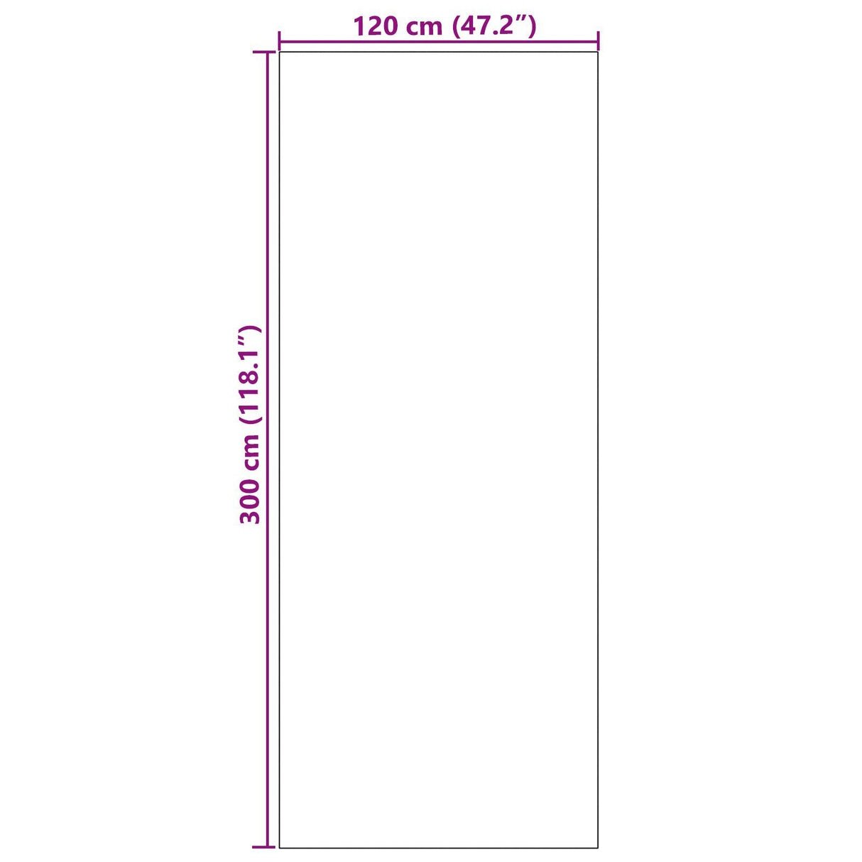 Washable Brown Doormat 120X300 Cm