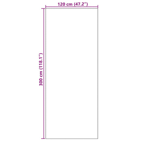 Washable Brown Doormat 120X300 Cm