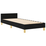 Bed Frame Black 80X200 Cm Fabric