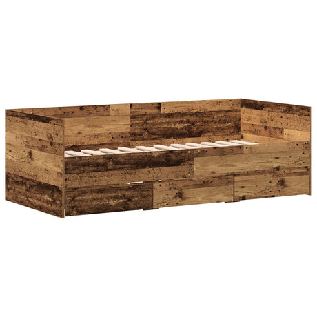 Daybed Old Wood Engineered Wood 90 X 190 Cm Sturdy Daybed