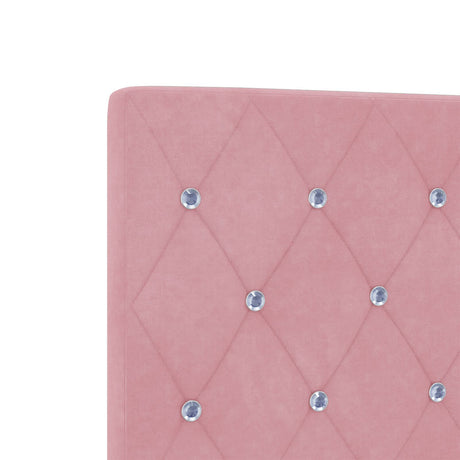 Pink Velvet Bed Frame 200X200 Cm
