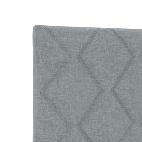 Bed Frame - Light Grey, 140X190 Cm, Fabric