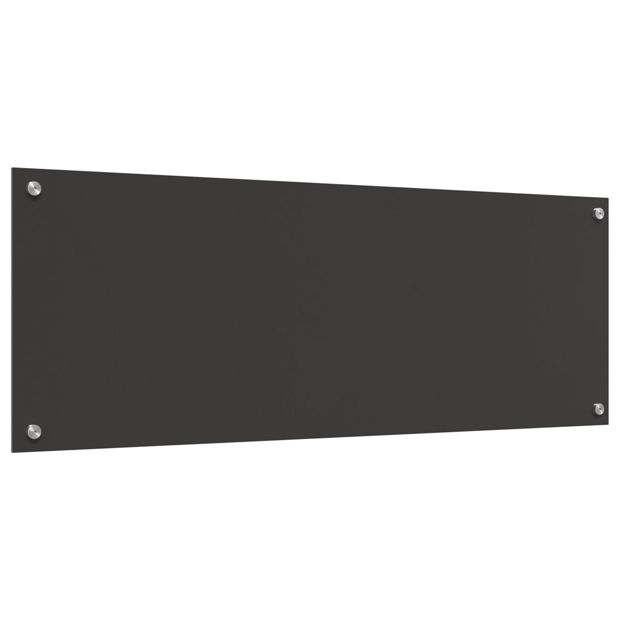 Dark Grey Kitchen Backsplash 110X40X0.6 Cm - Tempered Glass
