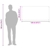 Kitchen Backsplash Light Grey 120X60X0.6 Cm Tempered Glass