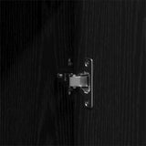 Wardrobe Black Oak 55X25X189 Cm Engineered Wood