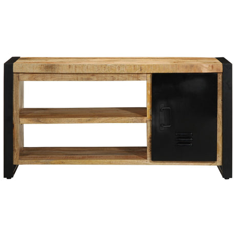 Shoe Bench 100X40X50 Cm Solid Wood Rough Mango