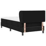 Box Spring Bed With Mattress Black 90X190 Cm Fabric