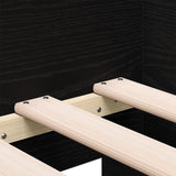 Daybed With Black Oak Drawers Black Oak Engineered Wood 90 X 190 Cm