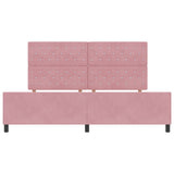Pink Velvet Bed Frame 200X200 Cm