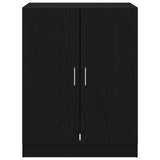 Washing Machine Cabinets 2 Pcs Black Oak 70.5X71.5X181.5 Cm Engineered Wood,  Washing Machine Cabinet - Black Oak - 70.5X71.5X91.5 Cm - Made Of Engineered Wood