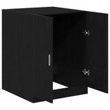 Washing Machine Cabinet - Black Oak - 70.5X71.5X91.5 Cm - Made Of Engineered Wood