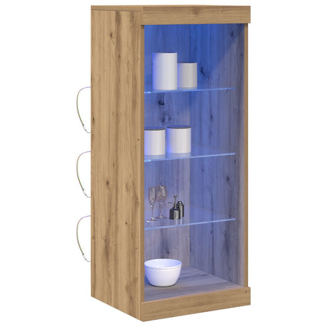 Sideboard With Led Lights Artisan Oak 41X37X100 Cm