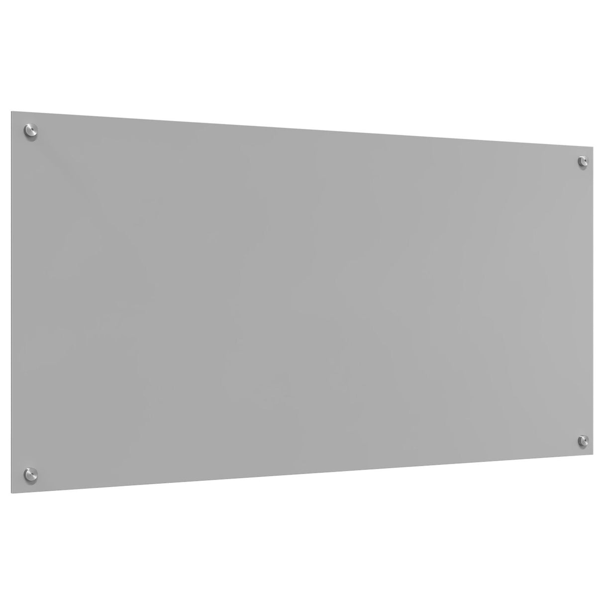 Kitchen Backsplash Light Grey 120X60X0.6 Cm Tempered Glass