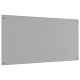 Kitchen Backsplash Light Grey 120X60X0.6 Cm Tempered Glass