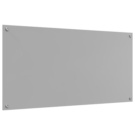 Kitchen Backsplash Light Grey 120X60X0.6 Cm Tempered Glass