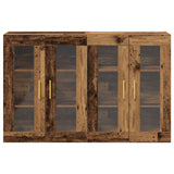 Wall Mounted Cabinets 2 Pcs Old Wood 69,5X34X90 Cm Engineered Wood