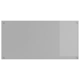 Kitchen Backsplash Light Grey 120X60X0.6 Cm Tempered Glass