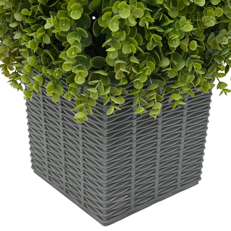 Artificial Plant Eucalyptus Tree With Pot 27X27X90 Cm Green
