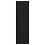 Wardrobe Black Oak 55X25X189 Cm Engineered Wood