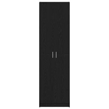 Wardrobe Black Oak 55X25X189 Cm Engineered Wood