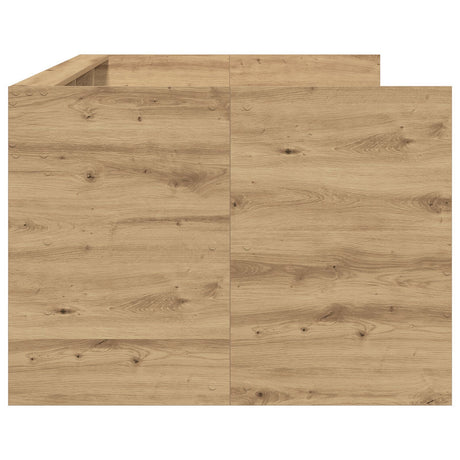 Daybed With Drawers Artisan Oak Engineered Wood 90 X 200 Cm