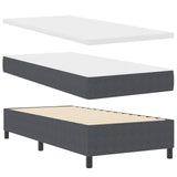 Box Spring Bed With Mattress Dark Grey 80X200 Cm Corduroy Fabric