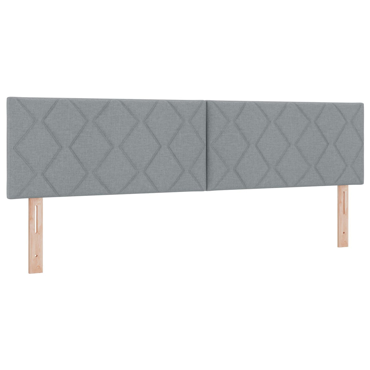 Box Spring Bed With Mattress Light Grey 180X200 Cm Fabric