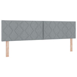 Box Spring Bed With Mattress Light Grey 180X200 Cm Fabric