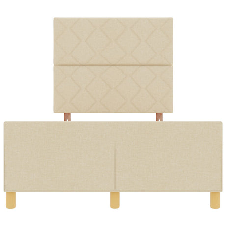 Bed Frame In Cream - 120X200 Cm Fabric